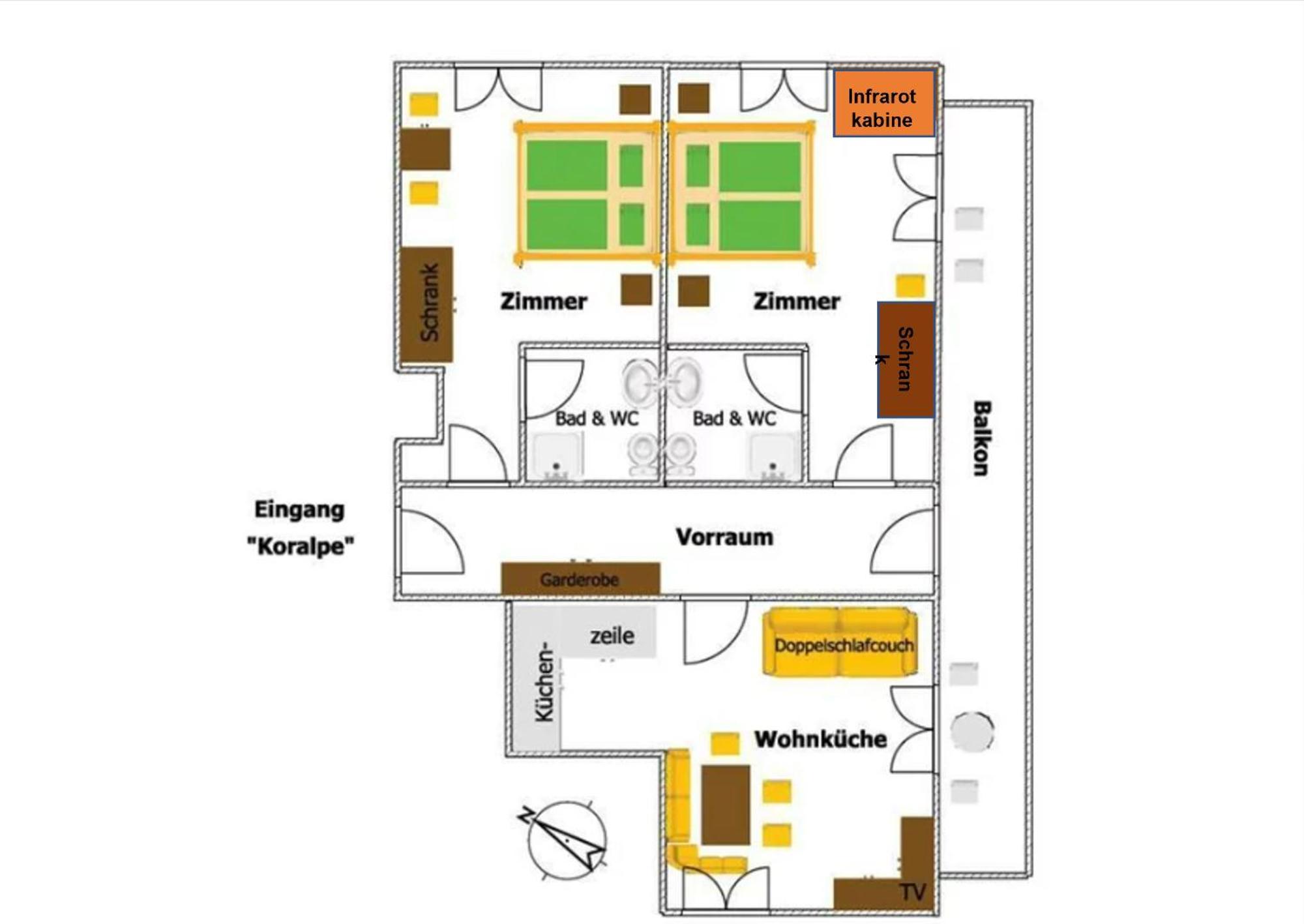 Bauernhof Pension Juri Obergosel Номер фото